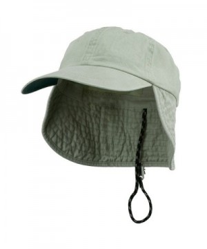 Washed Cotton Flap Hat-Putty W14S47C - CL1108HOQY3