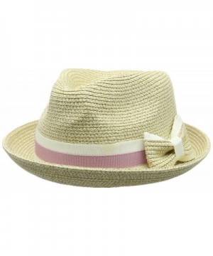 Betmar Women's Joanne Straw Fedora - Natural - CH11VZAYPY7