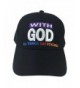 Aesthetinc Christian "With God All Things Are Possible" Cap Hat - Black - C112JBZFU4H