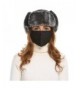 Zeagoo Trooper Trapper Russian Hats Aviator Winter Cap with Windproof Mask - Black - C2186I05G9D