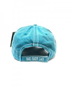 CAPS VINTAGE Turquoise Embroidery Distressed in Women's Baseball Caps