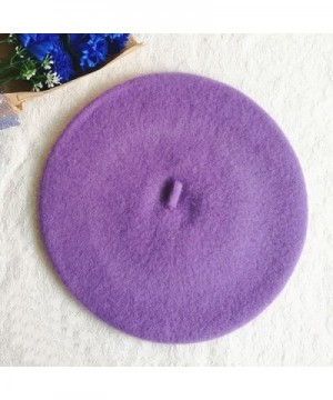 Ealafee Purple Beanies Winter Cashmere