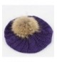 Winter Slouchy Beanies Raccoon Pompoms