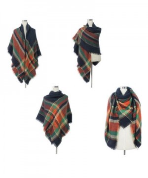 Blanket Square Scarves Tartan Checked