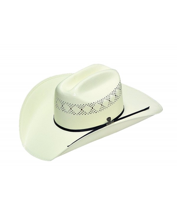 Ariat Men's Double S 10X Straw Cowboy Hat - Natural - CT127NM6E0J