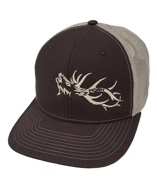 Horn Gear Trucker Hat - Hunters Series - Elk Edition - Brown/Khaki - CB180S6UKOQ