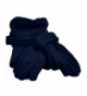 Women's Polyester Fleece Winter Set with Matching Hat- Gloves- and Scarf - Black - CV11T8MTQN5