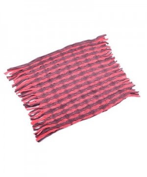 Infinity Circle Ribbed Fringe Scarves