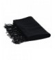 Sven Home Womens Cashmere Scarf Men Solid Color Long Shawl Winter Scarves 75" x 25" Warm scarfs - Black - CO12MXF1JJX