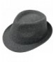 Hemantal Men's/Women's Cotton Blended Short Brim Fedora Hat Manhattan Hat - C.grey - C1180D4ASEO