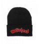 Motorhead Logo Fold Cuff Beanie Knit Hat Cap - C7182Y02GIQ