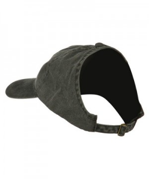 Ladies Washed Cotton Ponytail Cap