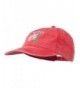 Hawaii Flower Aloha Embroidered Washed Cap - Red - CH11RNPIF6D