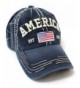 CAPS 'N VINTAGE Navy Adjustable Vintage Cap w/America & U.S. Flag Patch Embroidery - CY17YIRL4C4