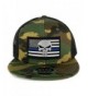 Punisher Thin Blue American Flag Embroidered Patch Camo Flat Bill Snapback Mesh Cap - Black - CY183A2KERC