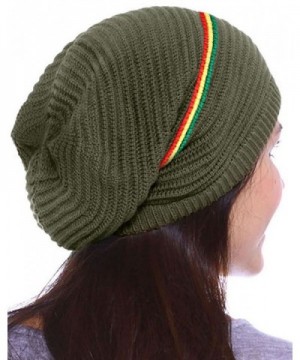 Oversized Slouchy Winter Womens Stripes_Olive
