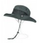 HOMEJU Unisex Wide Brim Hat for Fishing-Camping-Waterproof Outdoor Transit Sun Hat - Dark Grey - CV183GOWEGC