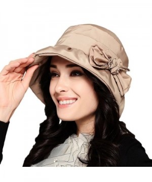 Maitose Women's Waterproof Windproof Bucket Hat - Beige - C1126NODMXP