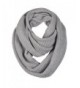 Unisex Soft Knit Winter Infinity Scarf (Multicolor Choose) - Light Grey - C212O5NQHM0