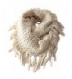 Wowlife Unisex Baby Kids Warmer Thick Knit Wool Soft Infinity Scarf Shawl - Beige - CT11QV1YOND