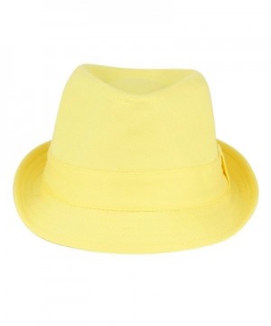 Womens Colorful Cotton Trilby Fedora