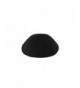 Classic Black Kippah -Lightweight- Breathable Polyester Jewish Yarmulke by Ahead - Black Terylene - C4185RY3AKU