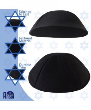 Black Terylene Kippah Polyester Yarmulke in Men's Skullies & Beanies