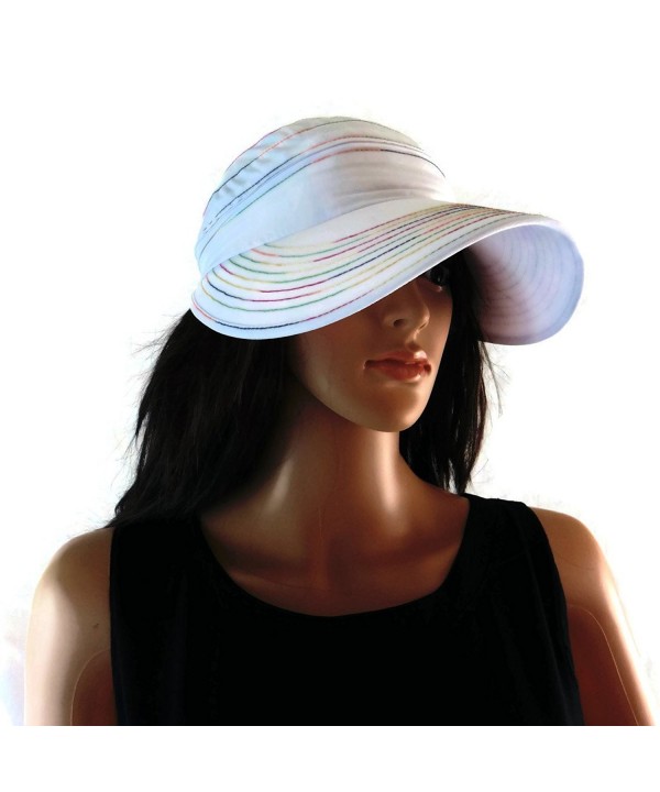 ModaMoo Womens Nanotechnology "Rainbow" Waterproof & UPF 50+ Hat & Visor Designed in NY - C812H8QY2MR