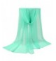 LEEZO Women Fashion Lightweight Chiffon Artistic Scarf Cover-ups Shawl Wrap F - Green - CN17YTC7S4I