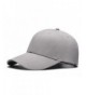 Unicolor Travel Baseball Cap Sports Golf Camping Beach Brim Sun Trucker Hat Cap - Light Grey - C9183R042U8