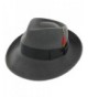 Belfry Gangster 100% Wool Stain-Resistant Crushable Dress Fedora in Black-Grey- Navy- Chocolate - Grey - CK1175RF84B