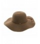 G Women's Toyo Braid Floppy Hat - Brown - CQ1217YFPXB