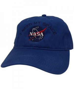 Armycrew NASA I Need My Space Embroidered 100% Brushed Cotton Soft Low Profile Cap - Royal - CW12L01O1MH