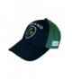 Traditional Craft Baseball Cap With Half Green- Half Black With Embossed Ireland and Shamrock Crest - C511ZF0TJH7