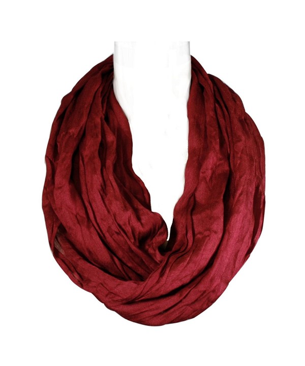 Wrapables Soft Infinity Scarf - Burgundy - CN11JEQO1DZ