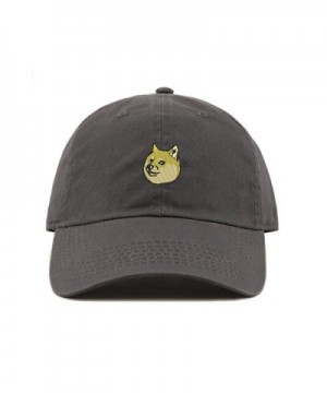 ChoKoLids Doge Dad Hat Cotton Baseball Cap Beanie Polo Style Low Profile Ski Hat - Charcoal - CS185S87444