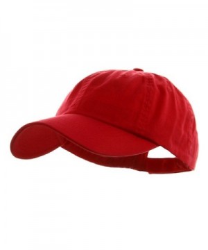 Wholesale Low Profile Dyed Soft Hand Feel Cotton Twill Caps Hats (Red) - 21204 - CJ112GBW5BZ