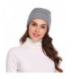 Chigant Knit Beanie Headwear - Warm Stretchy Soft Beanie Hats for Men & Women - Light Gray - CC187LOAGNA