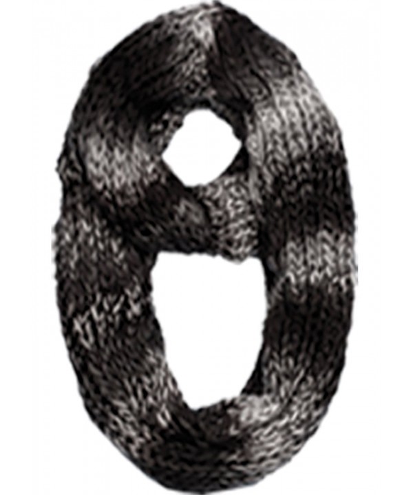 Sakkas Life is Beautiful Knit Infinity Scarf - Ombre Black - CE11Q2RXJ8H