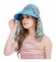 Bellady Big Brim Foldable Hat Summer Beach Cotton Sun Hat Floppy Sunblock Hats Visor - Blue_with Scarf - C612O0SX49P