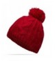 Nine City Unisex Knitted Beanie With Pom and Fleece Lining Skull Cap - CW12MZSRZE2
