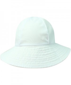 Luxury Divas Reversible Rain Or Sun Style Bucket Hat - White - CY113RSDN3Z