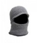 Peak Mall Winter Warmer Knitted Hat Balaclava Beanie Hat Windproof Tuque Visor Warmer Face Cover - Gray - CM185QMINZH