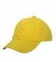 E-forest hair Cotton Baseball Cap Adjustable Plain Cap. Polo Style Low Profile (Unconstructed Hat) - Yellow - CJ182I3Y2Y5