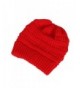 WJA Ponytail Beanie Women Cable