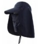 Sawadikaa Outdoor Mask Hat With Head Net Mesh Face Protection Sun Flap Cpas - Navy - C7182LU2A3L