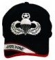 Airborne Master Parachutist Badge Black Hat with Embroidered Bill - C811WV02WIH