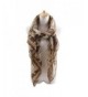 Herebuy - Designer Animal Scarves: Fashionable Elephant Print Scarf - Coffee - CN11QB9B7GR