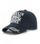 Jesus GOD ER Done Christian Embroidered Adjustable Baseball Cap Hat - Navy - CF12HHYR015