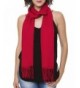Soft Poly Viscose Women Lightweight Scarf For Spring Wedding Pashmina Shawl Wrap - Red - CY12LOIIGVD